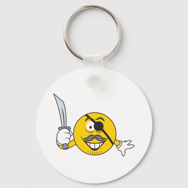 Pirate Face Keychain (Front)