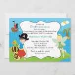 Pirate Fairy Pixie Kids Birthday Party Invitation at Zazzle