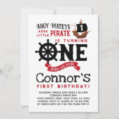 Pirate First Birthday Invitation (Front)