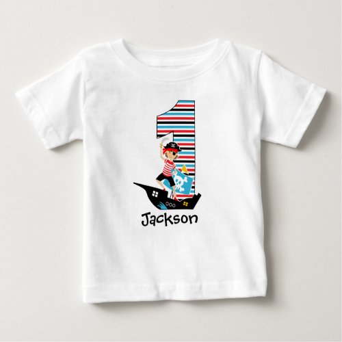 Pirate First Birthday T shirt