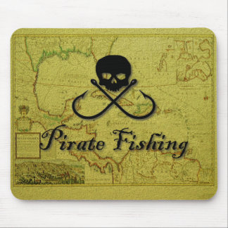 Pirate Fishing Mouse Pad