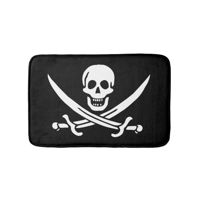 Pirate Flag Bath Mat (Front)