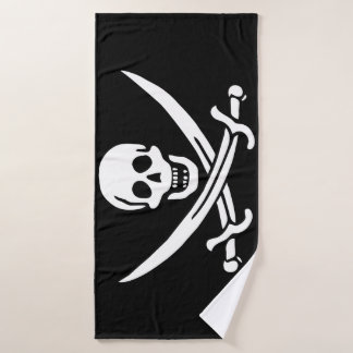 Pirate Flag Bath Towel