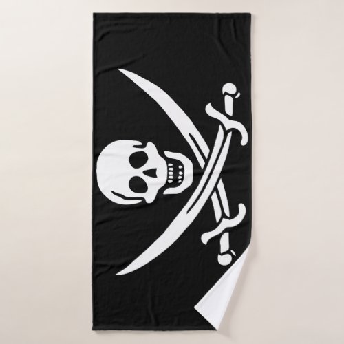 Pirate Flag Bath Towel