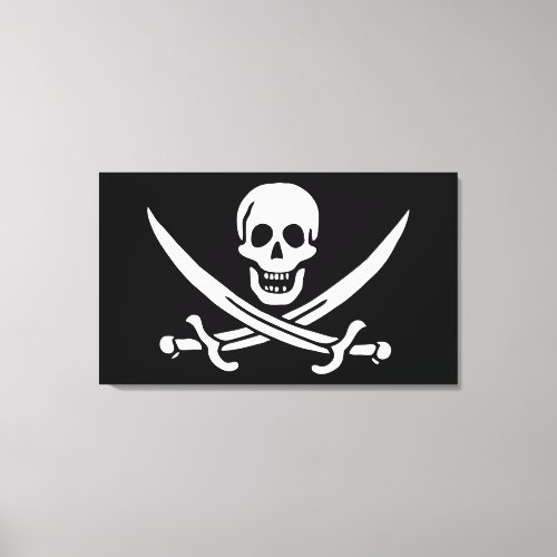 Pirate Flag Canvas Print
