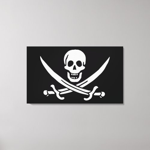 Pirate Flag Canvas Print