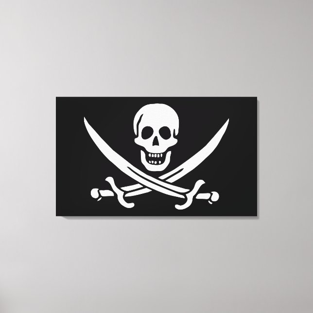 Pirate Flag Canvas Print (Front)