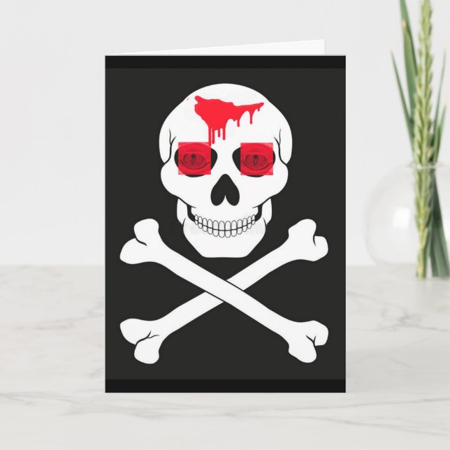 Pirate flag  card (Front)