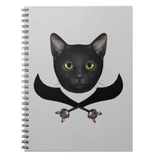 Pirate Flag Cat Notebook