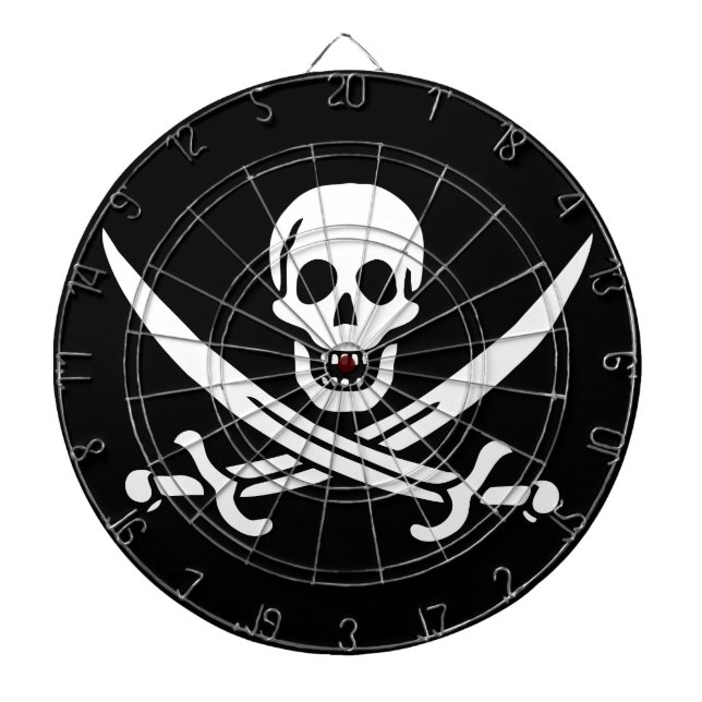 Pirate Flag Dart Board (Front)