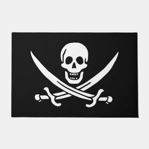 Pirate Flag Doormat