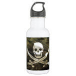 Pirate Flag, Flag Of Pirates Water Bottle at Zazzle