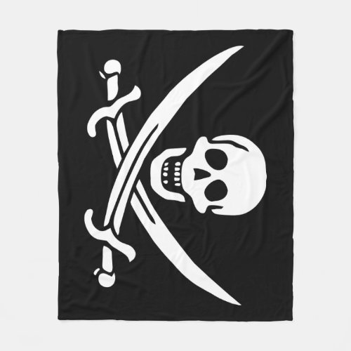 Pirate Flag Fleece Blanket