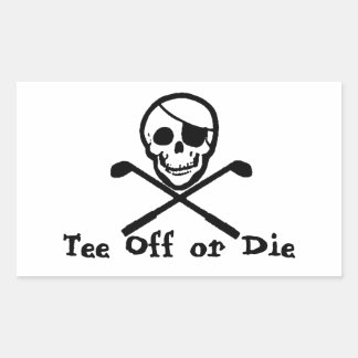 Pirate Flag Golf Cart Bumper Sticker