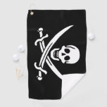 Pirate Flag Golf Towel at Zazzle