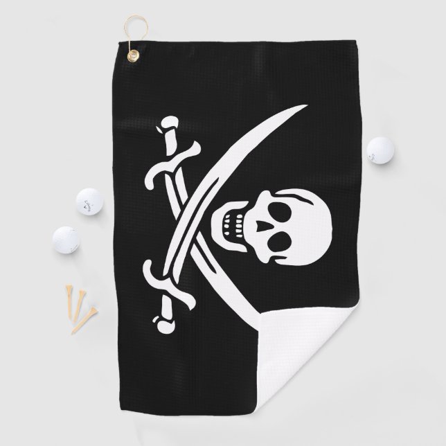 Pirate Flag Golf Towel (InSitu)