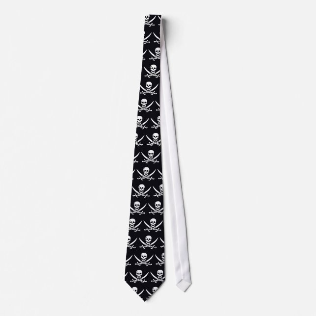Pirate Flag Jack Rackham - Calico Jack Tie (Front)