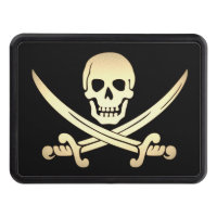 Pirate flag Jack Rackham trailer hitch cover