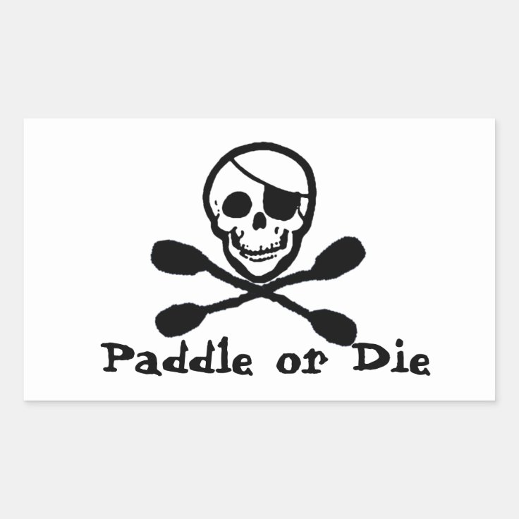 Pirate Flag Kayak Sticker | Zazzle