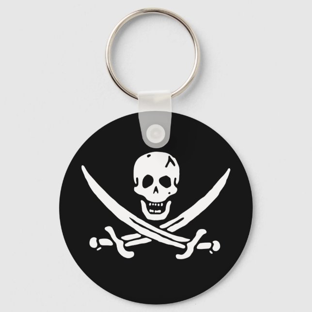 Pirate Flag Keychain (Front)