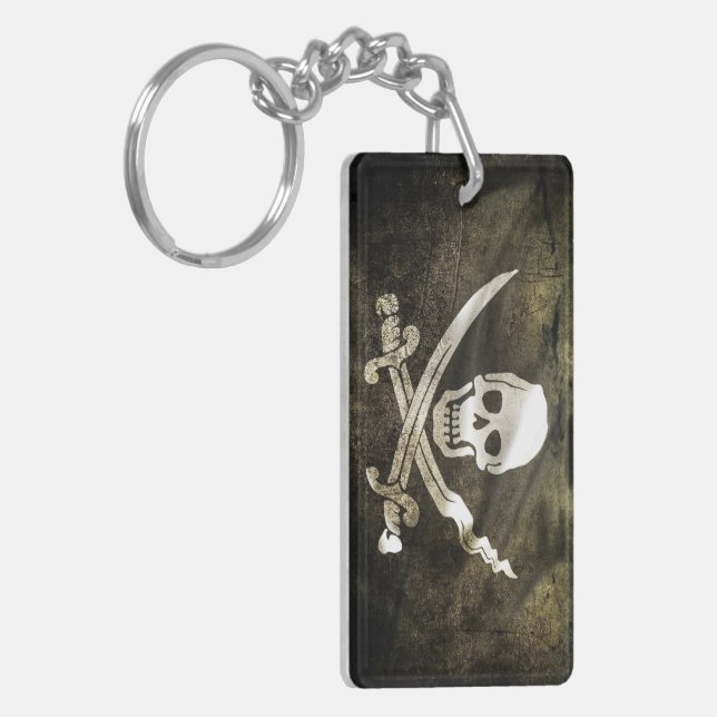 Pirate flag keychain (Front Left)