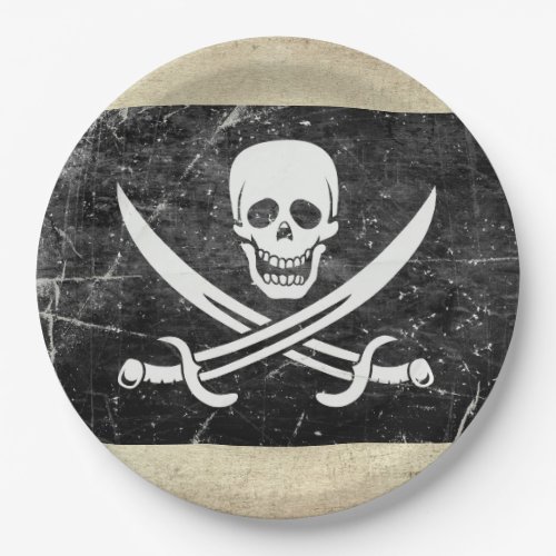 Pirate Flag Neverland Paper Plates