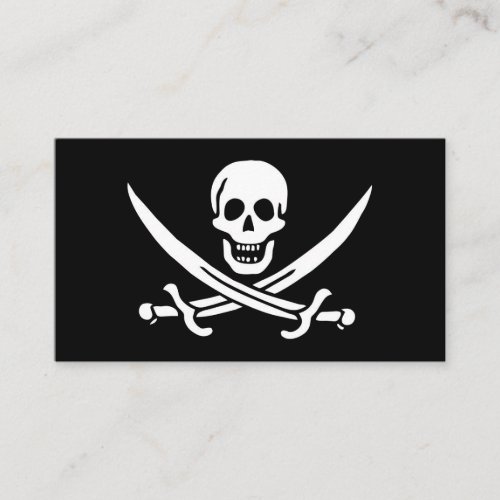 Pirate Flag Of Jack Rackham Business Card