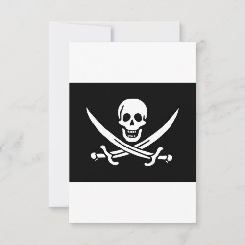 Pirate Flag Of Jack Rackham Save The Date