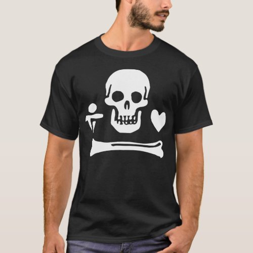 Pirate flag of Stede Bonnet T_Shirt