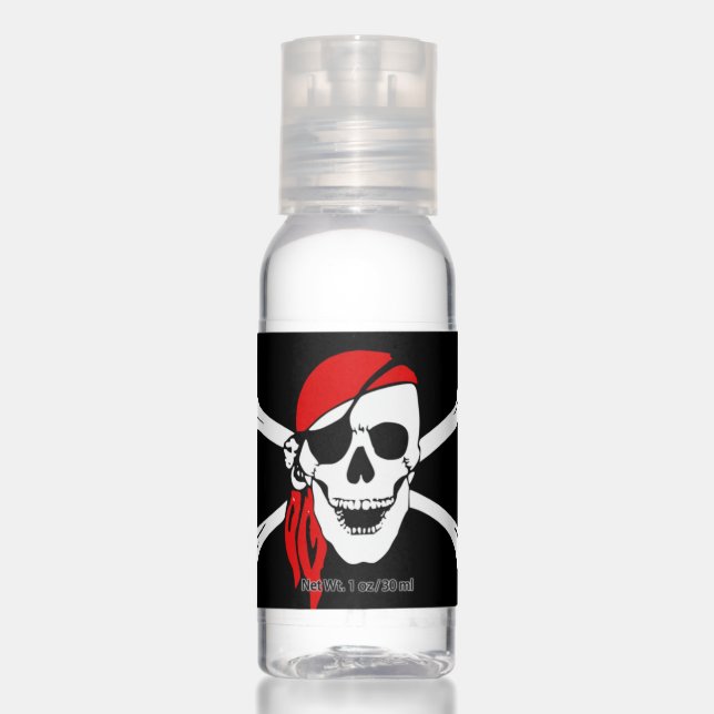 Pirate Flag Party Favor Hand Sanitizer (Front)