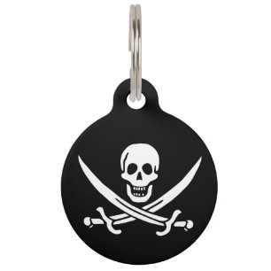 Pirate Flag Pet ID Tag
