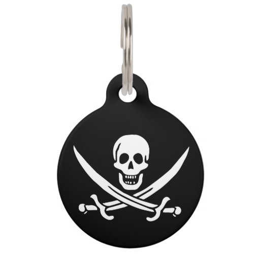 Pirate Flag Pet ID Tag