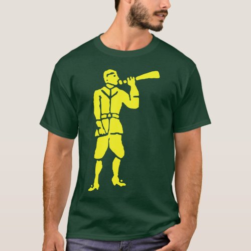Pirate Flag Pirate Low Green Trumpeter Flag T_Shirt