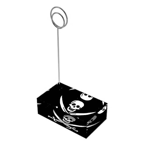 Pirate Flag Place Card Holder