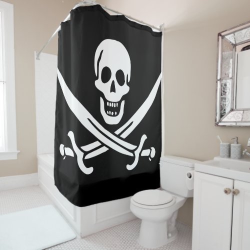 Pirate Flag Shower Curtain