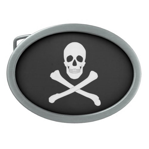 Pirate Flag Skull and Crossbones Jolly Roger Belt Buckle