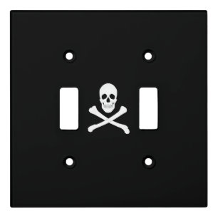 Pirate Flag (Skull and Crossbones) (Jolly Roger) Light Switch Cover