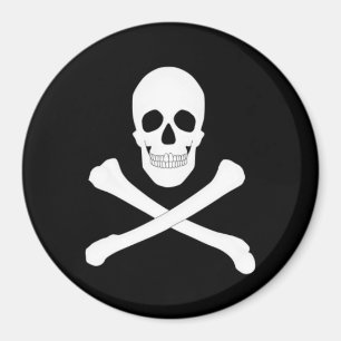 Pirate Flag (Skull and Crossbones) (Jolly Roger) Magnet