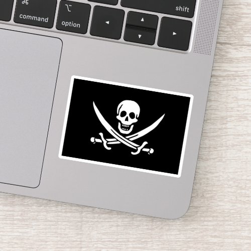 Pirate Flag Skull and Crossed Swords Jolly Roger Sticker