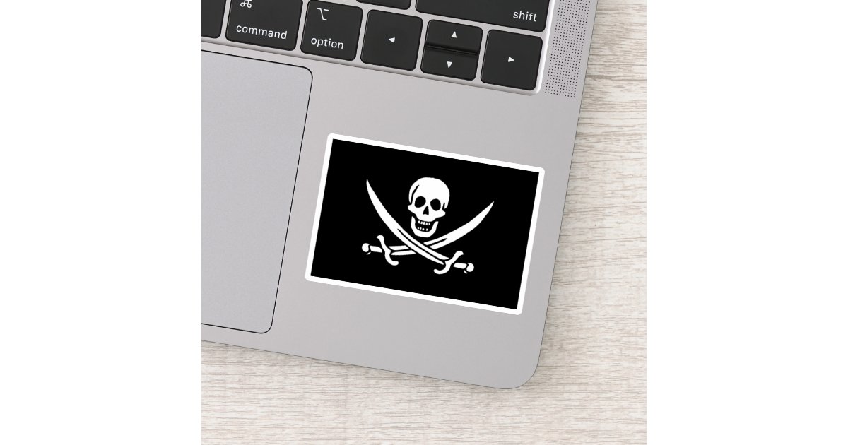 Jolly Roger Sticker Pirate, Pirate Flag, Pirate Skull, Pirates, Pirate  Symbol STICKER 3x3 