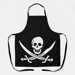 Pirate Flag Skull Crossed Swords Apron