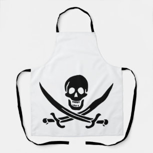 Pirate Flag Skull Crossed Swords Apron