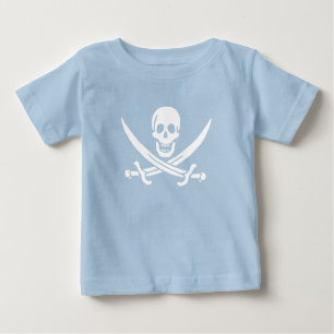 Pirate Flag Skull Crossed Swords Baby T-Shirt