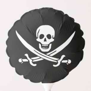 Pirate Flag Skull Crossed Swords Balloon