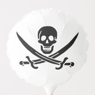 Pirate Flag Skull Crossed Swords Balloon