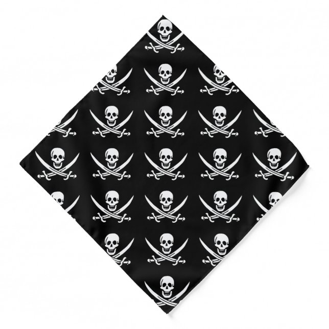 Pirate Flag Skull Crossed Swords Bandana (Front)