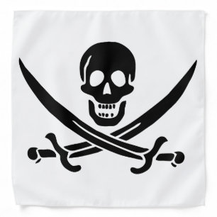 Pirate Flag Skull Crossed Swords Bandana