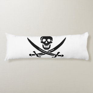 Pirate Flag Skull Crossed Swords Body Pillow