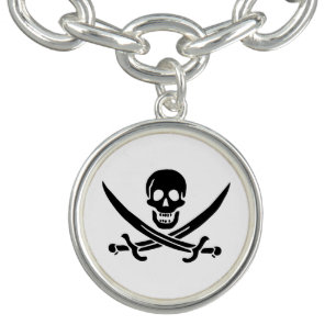 Pirate Flag Skull Crossed Swords Bracelet