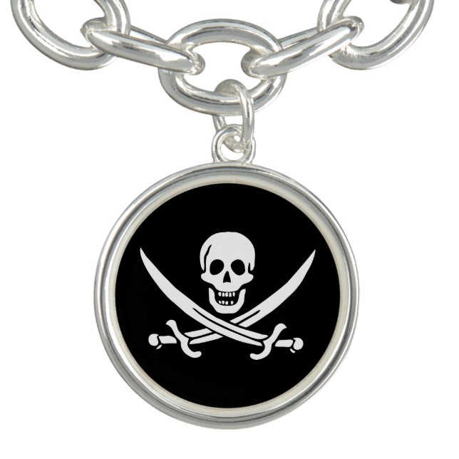 Pirate Flag Skull Crossed Swords Bracelet (Design)